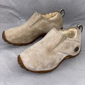 Merrell Loafers Moccasin Women 12 Yeti Chameleon Moc Shoes Brown Suede Shearling